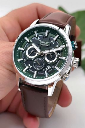 ساعت مچی قهوه ای مردانه 41-45 میلی متر Ferrucci - کد 202164101