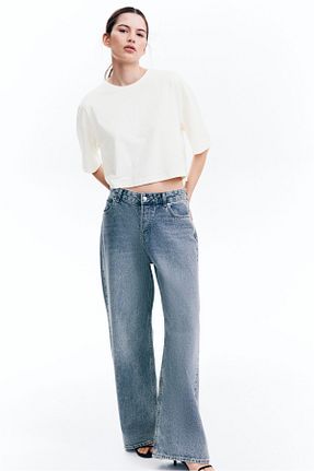 تیشرت زنانه یقه دوچرخه H&M - کد 930460990