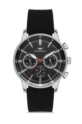 ساعت مچی مشکی مردانه 36-40 میلی متر FERRO - کد 380711389