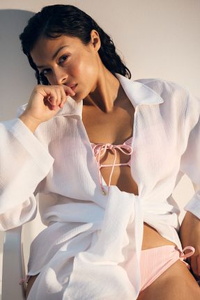 پائین تنه بیکینی صورتی زنانه ساده H&M - کد 930509369