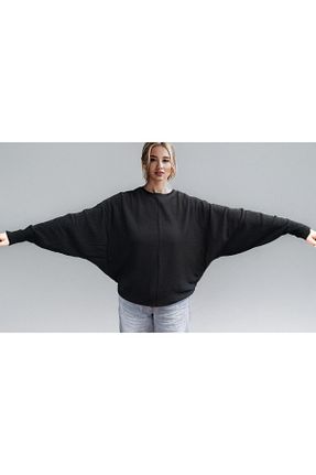 پلیور مشکی زنانه ساده softfleck - کد 930436103