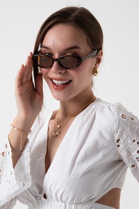 عینک آفتابی قهوه ای زنانه 55 Aqua Di Polo 1987 - کد 902358937