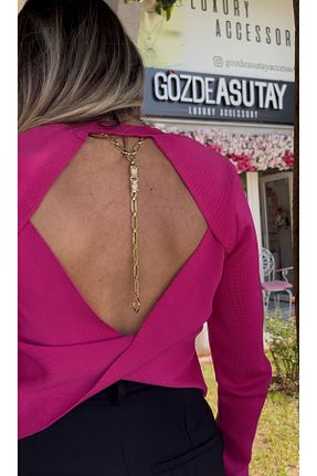 گردنبند استیل ( فولاد ) زرد استیل (فولاد) gozdeasutayaccessory - کد 930507715