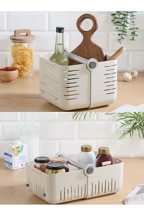 سبد بژ پلاستیک Mapple Home - کد 930476936