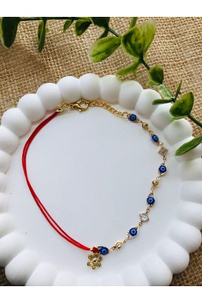 خلخال جواهر قرمز زنانه استیل (فولاد) Luba - کد 930474285