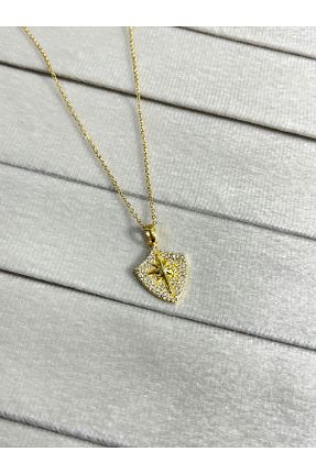 گردنبند استیل ( فولاد ) زرد زنانه استیل ضد زنگ JANRA WORLD - کد 930472570