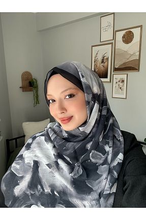 شال مشکی زنانه Scarf - کد 930476539