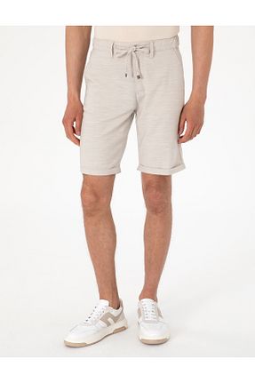 شلوارک و برمودا بژ مردانه اسلیم Pierre Cardin - کد 930467760