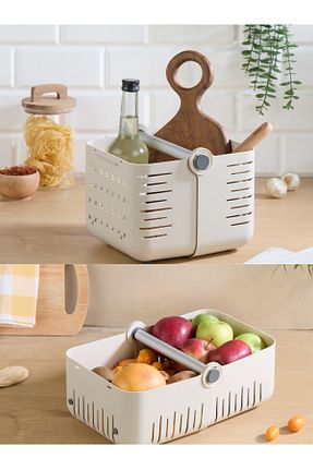 سبد بژ پلاستیک Mapple Home - کد 930476936