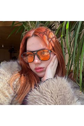 عینک آفتابی نارنجی زنانه 55 NOYZZ - کد 906241218