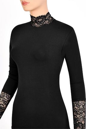 بلوز مشکی زنانه ساده NİSYVE - کد 867725414