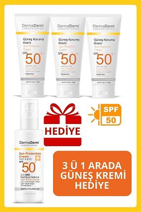 کرم ضد آفتاب صورت SPF 50 + DermaDerm - کد 833177656