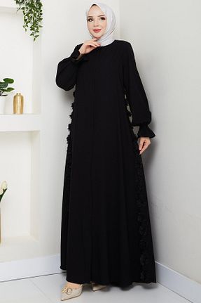 کلاه و ابایا مشکی زنانه مخلوط پلی استر InStyle - کد 930538516
