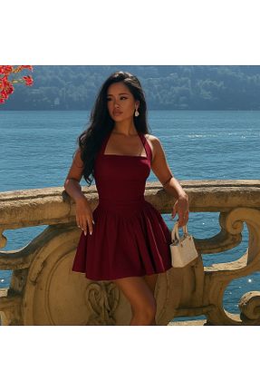 لباس زرشکی زنانه بافتنی CNG MODA - کد 930550216