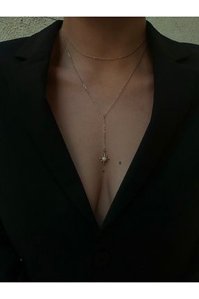 گردنبند جواهر زرد زنانه زیرکن pop up store - کد 930292983