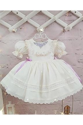 لباس سفید بچه گانه بافتنی Hly Karol Tasarım - کد 469943371
