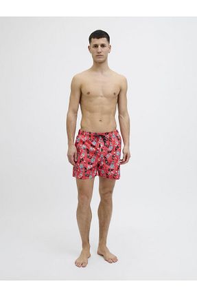 شلوارک ساحلی صورتی مردانه بافتنی Jack & Jones - کد 924714420