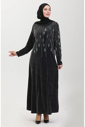 لباس مجلسی حجاب مشکی زنانه یقه ایستاده sefamerve - کد 846127609