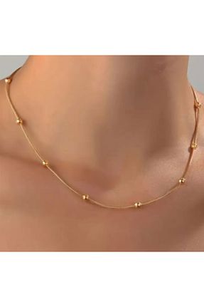 گردنبند جواهر زرد زنانه منجق HND collection - کد 930549372