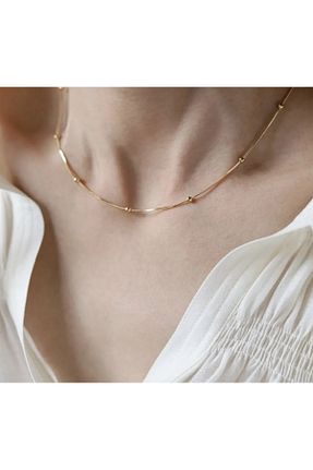 گردنبند جواهر زرد زنانه منجق HND collection - کد 930549372