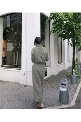 لباس خاکی زنانه بافتنی Toridas - کد 844044321