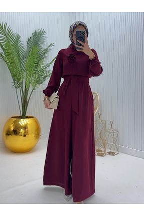 سرهمی حجاب زرشکی زنانه رگولار HİJABAYA - کد 930554593