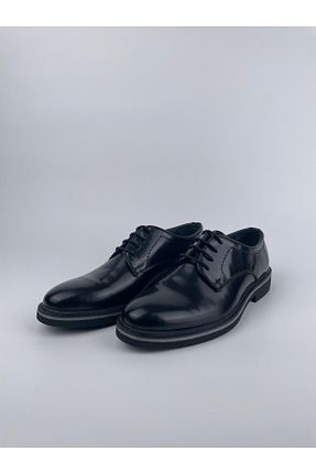 کفش کلاسیک مشکی مردانه پاشنه کوتاه (1 - 4 سانتی متر) SERKAN SEVİNÇ - کد 930555588