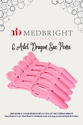 گیره سر صورتی زنانه MEDBRIGHT - کد 930560981
