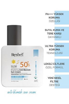 کرم ضد آفتاب صورت SPF 50 + Reshell - کد 721707752