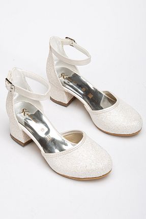 کفش مجلسی سفید بچه گانه پاشنه ضخیم ESPEDA - کد 896885950