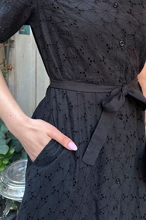 لباس مشکی زنانه بافتنی ASEDE - کد 930612782