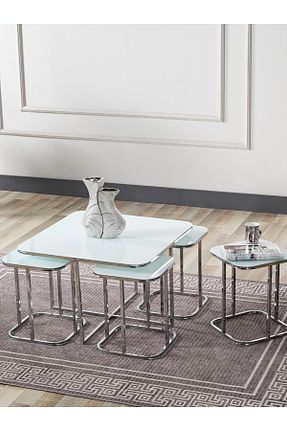 میز جلو مبلی سفید شیشه SEDAŞ LIVING UNITS - کد 828914115