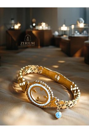 دستبند استیل (فولاد) متالیک زنانه استیل (فولاد) ZERİUM - کد 930780229