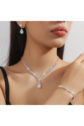 ست جواهر رنگی زنانه 3 تایی Estilo Lingerie - کد 930656928