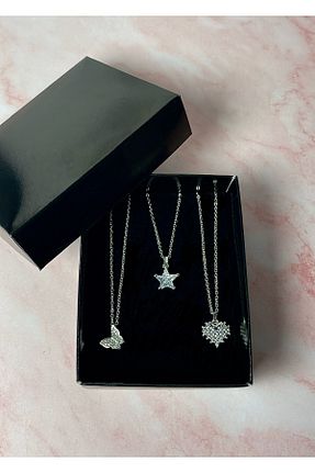 ست استیل متالیک زنانه روکش نقره Tixy Pixy - کد 930626322