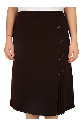 دامن قهوه ای زنانه پارچه Butik - کد 384023955