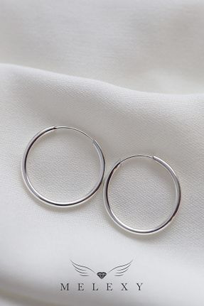 گوشواره نقره طوسی زنانه 925 عیار MELEXY - کد 930676138