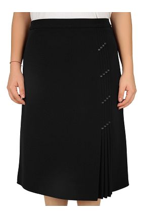 دامن مشکی زنانه پارچه Butik - کد 329280121