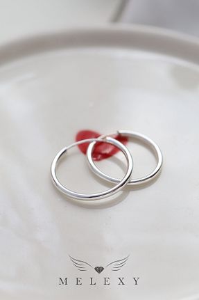 گوشواره نقره طوسی زنانه 925 عیار MELEXY - کد 930676138