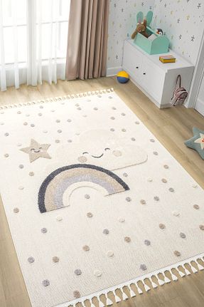فرش بچه گانه نباتی پلی استر Eliz Home - کد 930074644