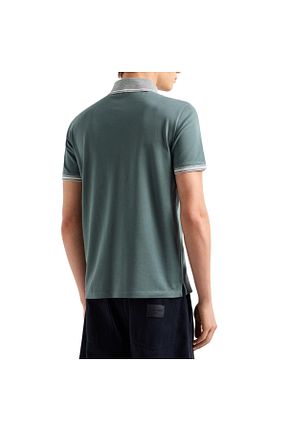 پولوشرت سبز مردانه پنبه ای Emporio Armani - کد 930708136