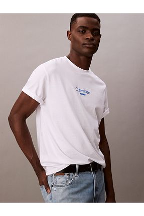 تیشرت سفید مردانه رگولار Calvin Klein - کد 930840062