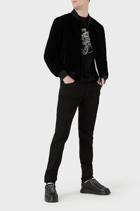 شلوار جین مشکی مردانه پاچه تنگ Emporio Armani - کد 930708057