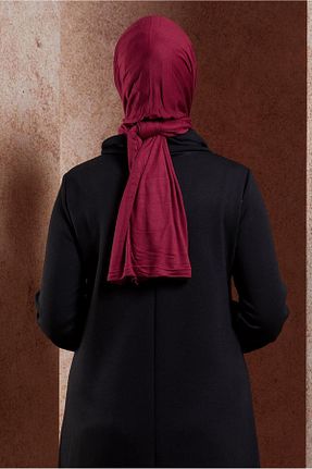شال زرشکی زنانه پلی استر Alvina - کد 886652804