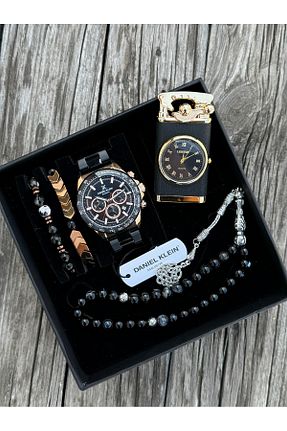 ست ساعت مچی مشکی مردانه استل (فولاد) Daniel Klein - کد 865545742
