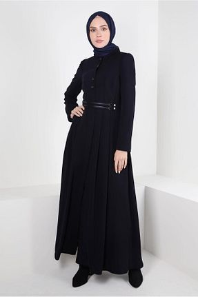 مانتو بلند حجاب سرمه ای زنانه Alvina - کد 790138189
