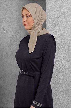 روسری بژ پلی استر Alvina - کد 922278403