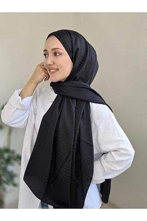 شال مشکی زنانه Kesik Elyaf Eyfel - کد 922878608