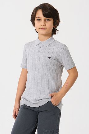 پولوشرت طوسی بچه گانه %100 پنبه Nisrakids - کد 829738760