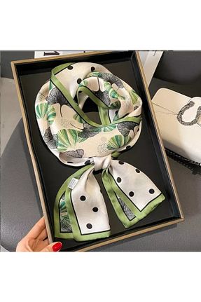دستمال گردن سبز زنانه پلی استر ElevaGlam - کد 930722545